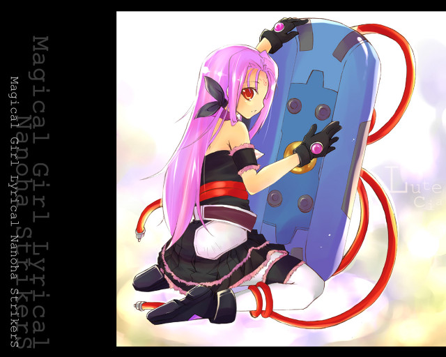 Pink hair woman blue red free wallpaper for desktop - medium preview image