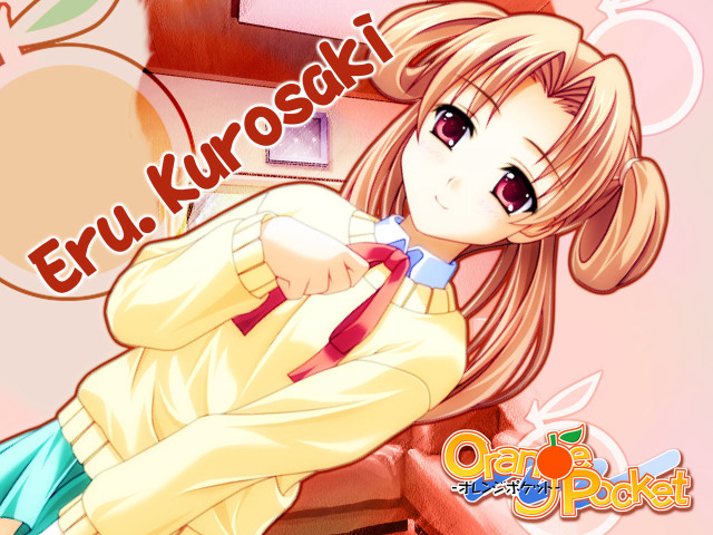 Girl longhair yellowshirt redbowtie pinkbg free wallpaper for desktop - medium preview image