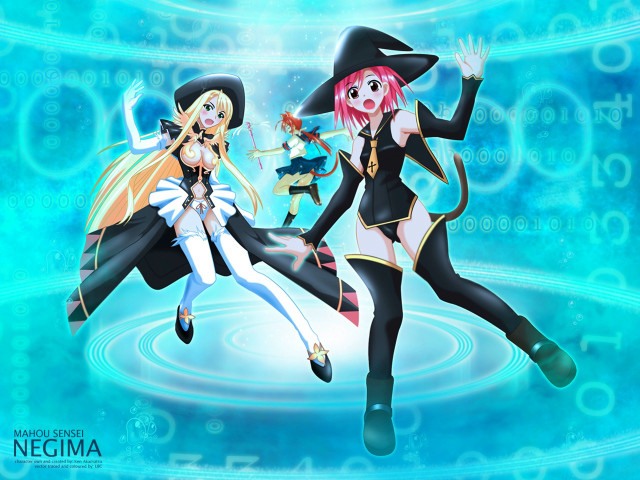 Dancing anime water witch magic free wallpaper for desktop - medium preview image