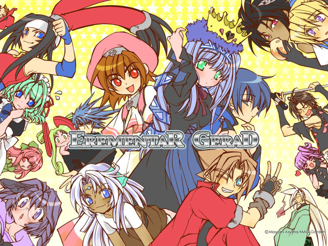 Anime characters hats dresses multicolor free wallpaper for desktop - medium preview image