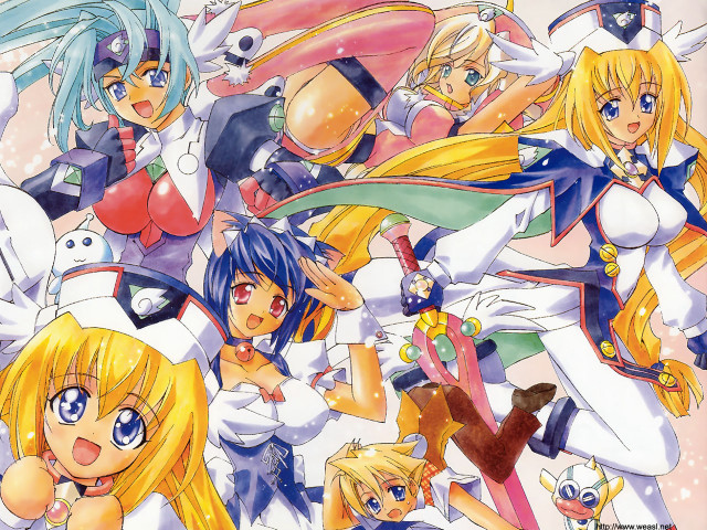 Anime girls blonde sailor tails free wallpaper for desktop - medium preview image
