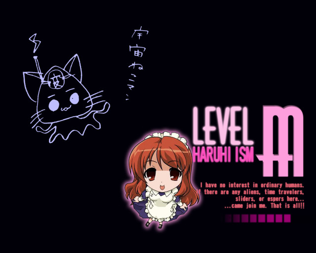 Girl cat head illustration level4 free wallpaper for desktop - medium preview image