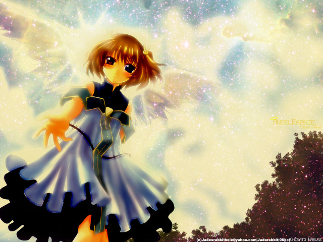 Girl dress butterfly astral anime free wallpaper for desktop - medium preview image