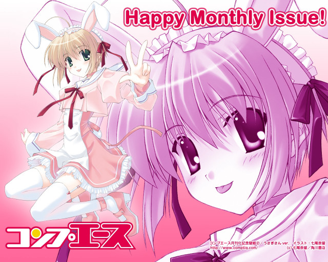 Pink haired girl cat ears #3 free wallpaper for desktop - medium preview image