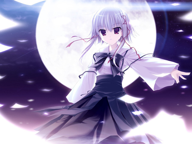 Girl dress fullmoon anime gothic free wallpaper for desktop - medium preview image
