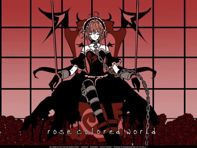 Alice prin gothic roses chain free wallpaper for desktop - medium preview image