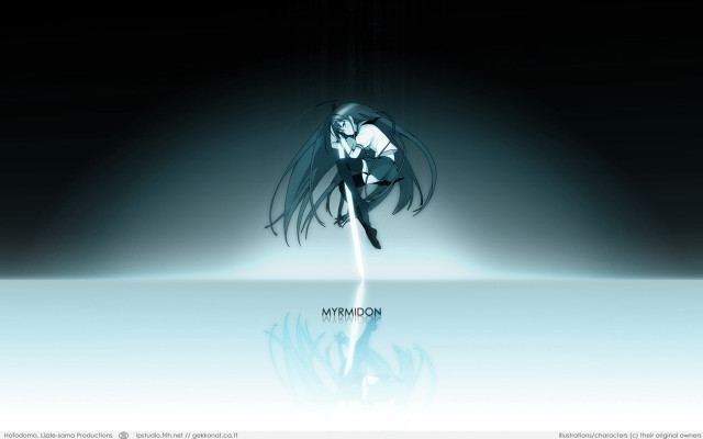 Woman long hair water kneeling free wallpaper for desktop - medium preview image