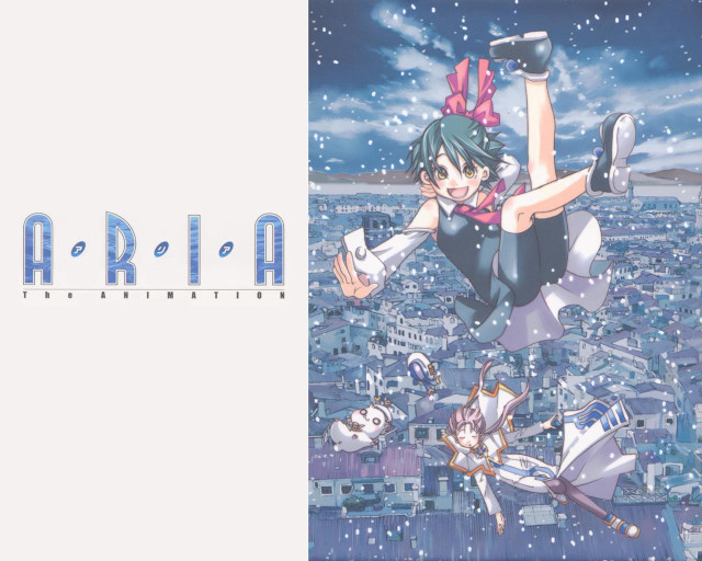 Girl flying city night stars free wallpaper for desktop - medium preview image