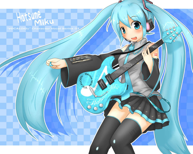 Alice prin girl blue guitar free wallpaper for desktop - medium preview image