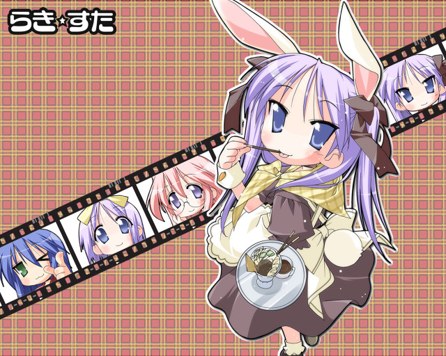 Bunny girl camera mosaic kyoto free wallpaper for desktop - medium preview image