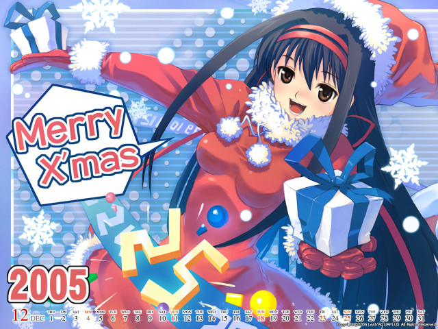 Santa hat woman christmas gift free wallpaper for desktop - medium preview image