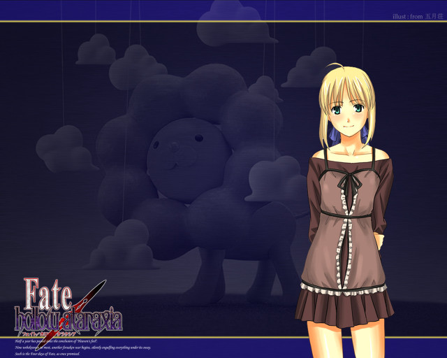 Ayako blonde girl teddy dark free wallpaper for desktop - medium preview image