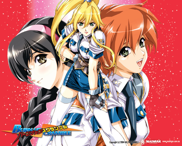 Anime girls starry space poster free wallpaper for desktop - medium preview image