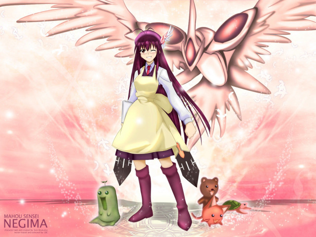 Girl sword cat bird angel free wallpaper for desktop - medium preview image