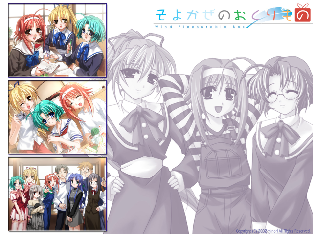 Anime girls window love remodernism free wallpaper for desktop - medium preview image