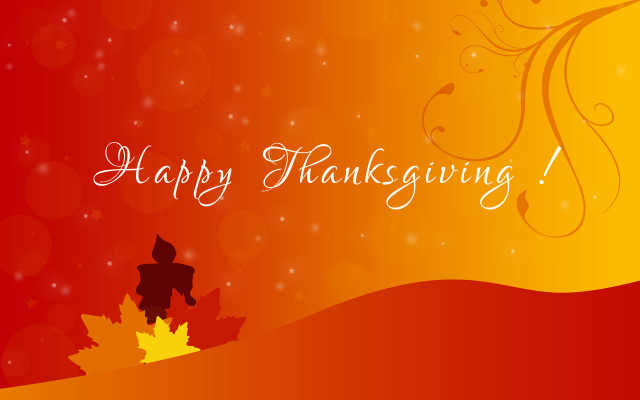 Thanksgiving turkey leaves sunset starry free wallpaper for desktop - medium preview image