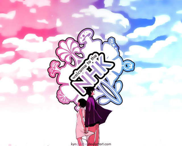 Woman sky clouds pink blue free wallpaper for desktop - medium preview image