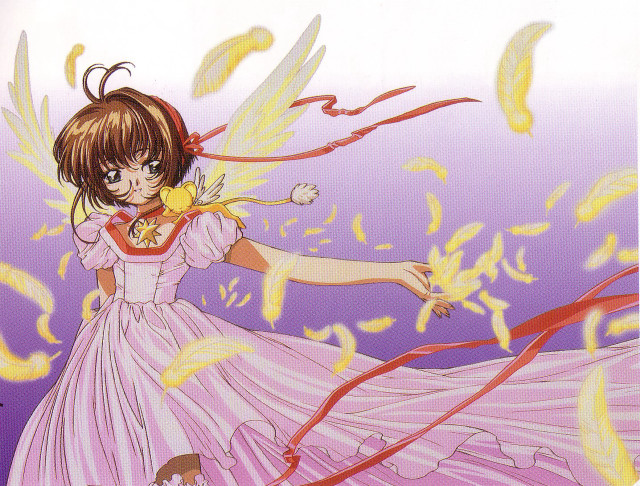 Girl pink dress bird wings free wallpaper for desktop - medium preview image