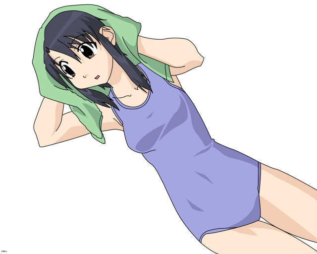 Woman green scarf blue shirt free wallpaper for desktop - medium preview image