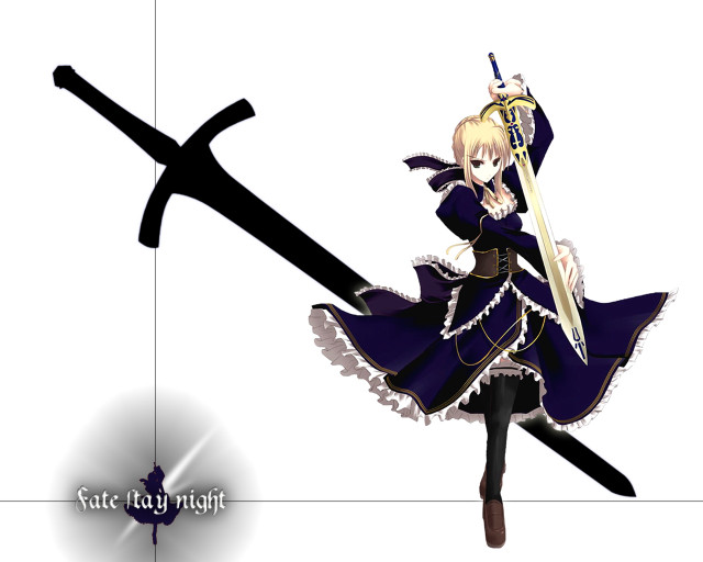 Alice prin gothic saber blonde free wallpaper for desktop - medium preview image