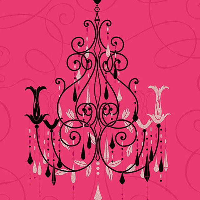 Pink chandelier black white designs free wallpaper for tablet - medium preview image