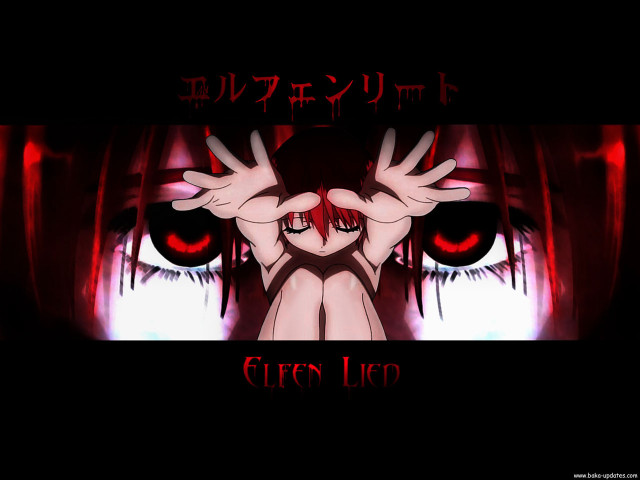 Creepy anime girl blood red free wallpaper for desktop - medium preview image