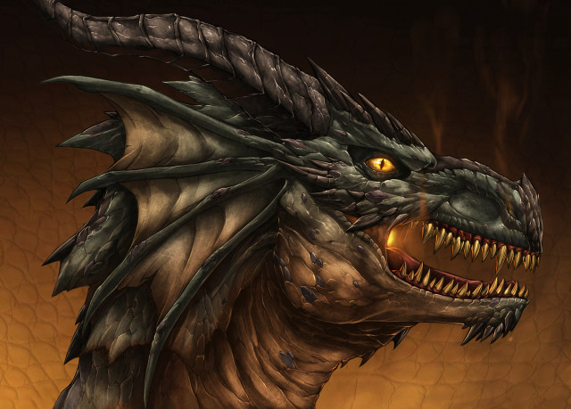 Dragon large mouth sharp teeth free wallpaper for desktop - medium preview image