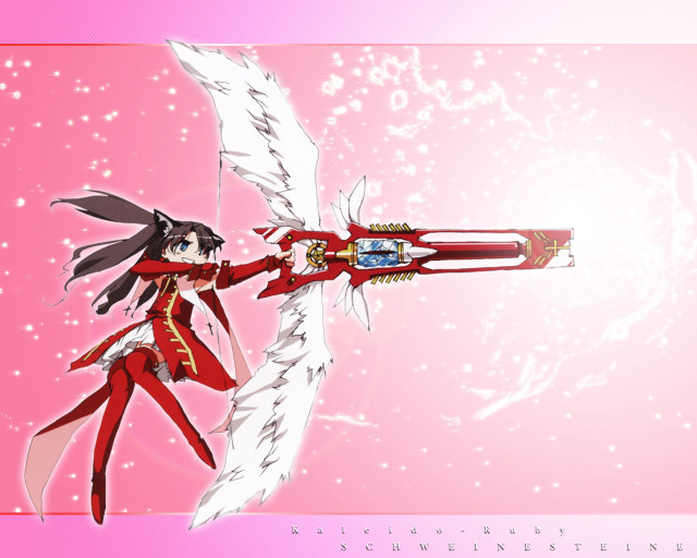 Girl sword anime magical wings free wallpaper for desktop - medium preview image