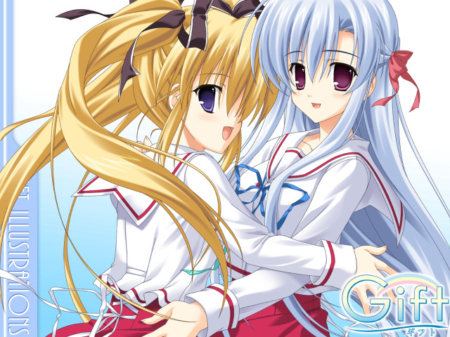 Anime girls blonde blue eyes #3 free wallpaper for desktop - medium preview image