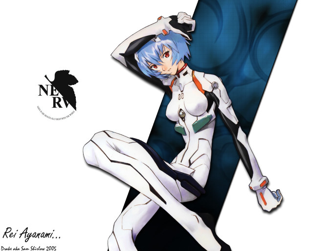 Aoyama rei blue hair pilot free wallpaper for desktop - medium preview image