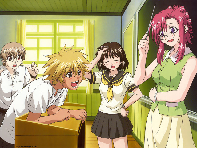 Eizan kikukawa school uniform classroom free wallpaper for desktop - medium preview image