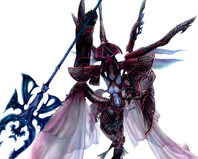 Demonic angelic warrior sword wings free wallpaper for desktop - medium preview image
