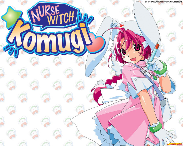 Nurse witch pink dress umbrella free wallpaper for desktop - medium preview image