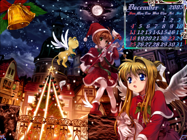 Anime girl red dress cat free wallpaper for desktop - medium preview image