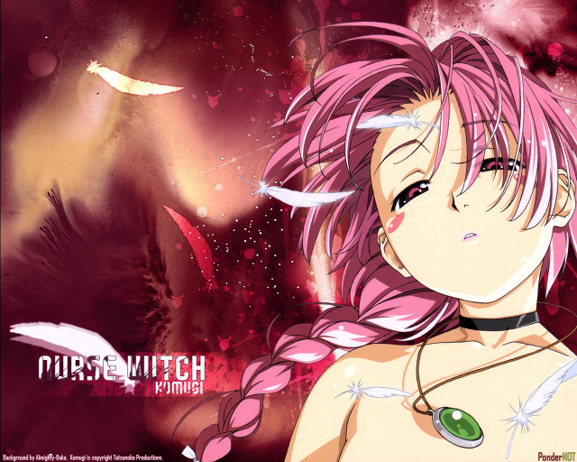 Pink hair girl bird night free wallpaper for desktop - medium preview image