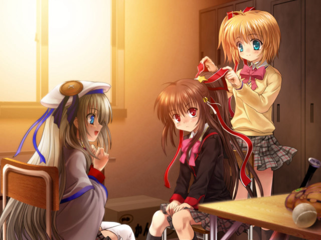 Girls group classroom rayonism screenshot free wallpaper for desktop - medium preview image