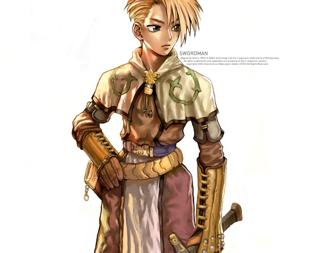 Man costume sword glove blonde free wallpaper for desktop - medium preview image