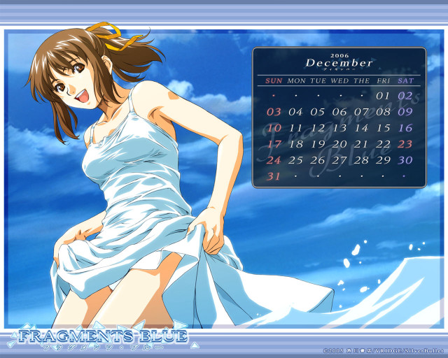 Calendar woman dress sky cloud free wallpaper for desktop - medium preview image