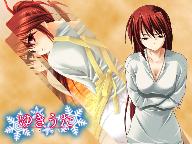 Anime couple snowflake background ai free wallpaper for desktop - medium preview image