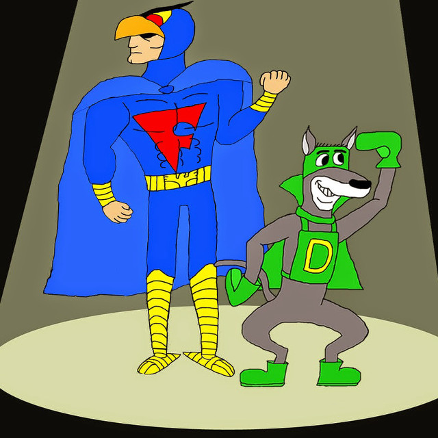 Cartoon man batman costume dog free wallpaper for tablet - medium preview image