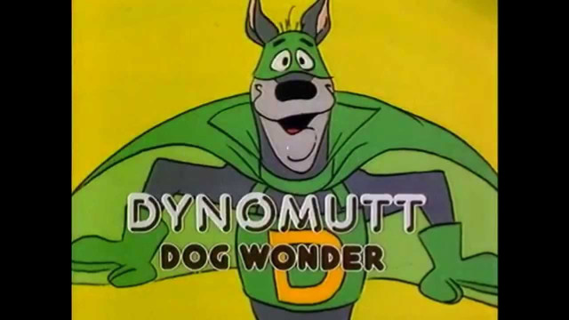 Dynomutt green cape yellow background free wallpaper for desktop - medium preview image