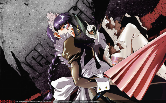 Woman dress man suit sword free wallpaper for desktop - medium preview image