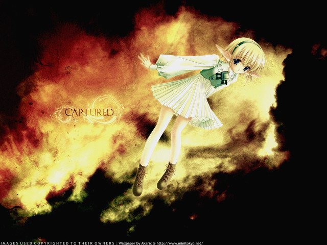 Girl flame dress elf sunset free wallpaper for desktop - medium preview image