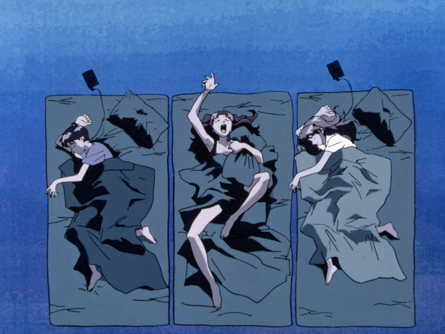 Woman laying bed multiple girls free wallpaper for desktop - medium preview image