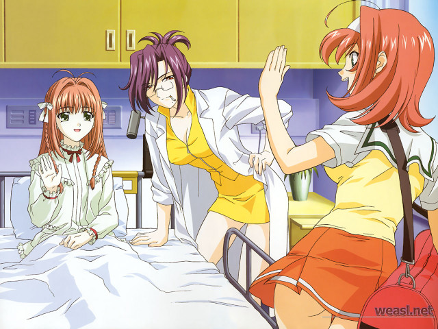 Hospital girls yellow dress school free wallpaper for desktop - medium preview image