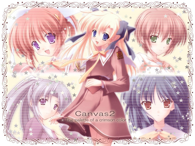 Anime girls glasses long hair #2 free wallpaper for desktop - medium preview image