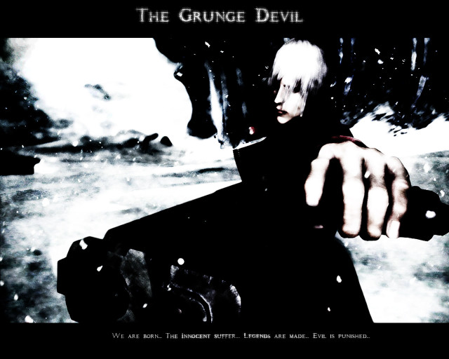 Man gun black white gothic free wallpaper for desktop - medium preview image