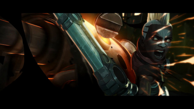 Woman holding gun dark room #4 free wallpaper for desktop - medium preview image