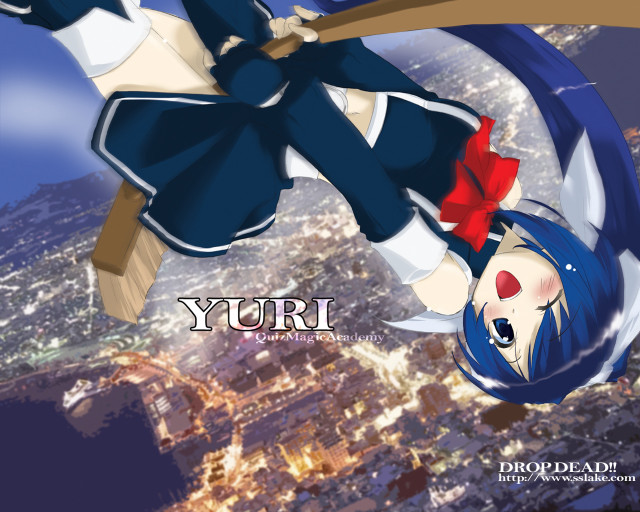 Anime flying sword city night free wallpaper for desktop - medium preview image