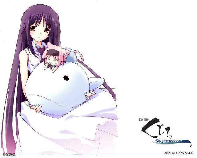 Long haired girl with cat free wallpaper for desktop - medium preview image